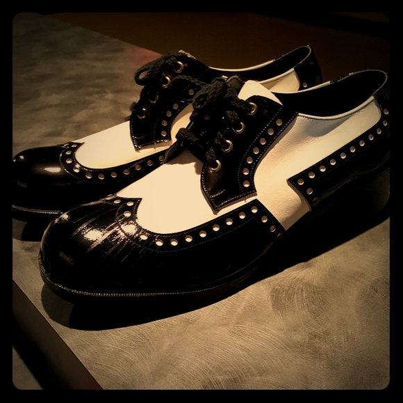 Other - Mens Theatrical Oxford Brogue Saddle Shoes